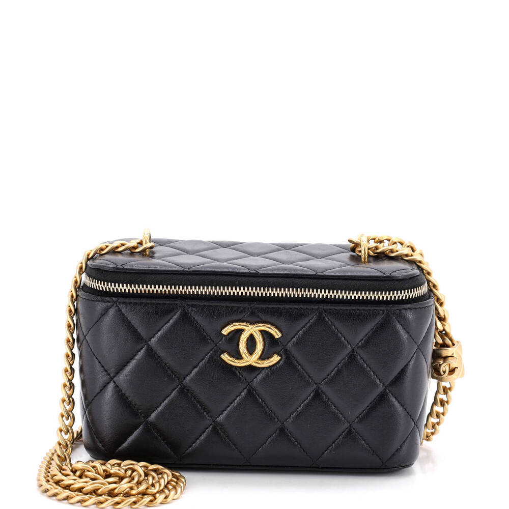 Chanel Small All Slide Long Vanity Case with Chain
